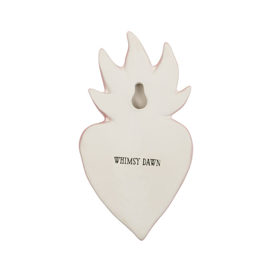 Handmade ceramic wall art – Arcane Flame Cherry Drip