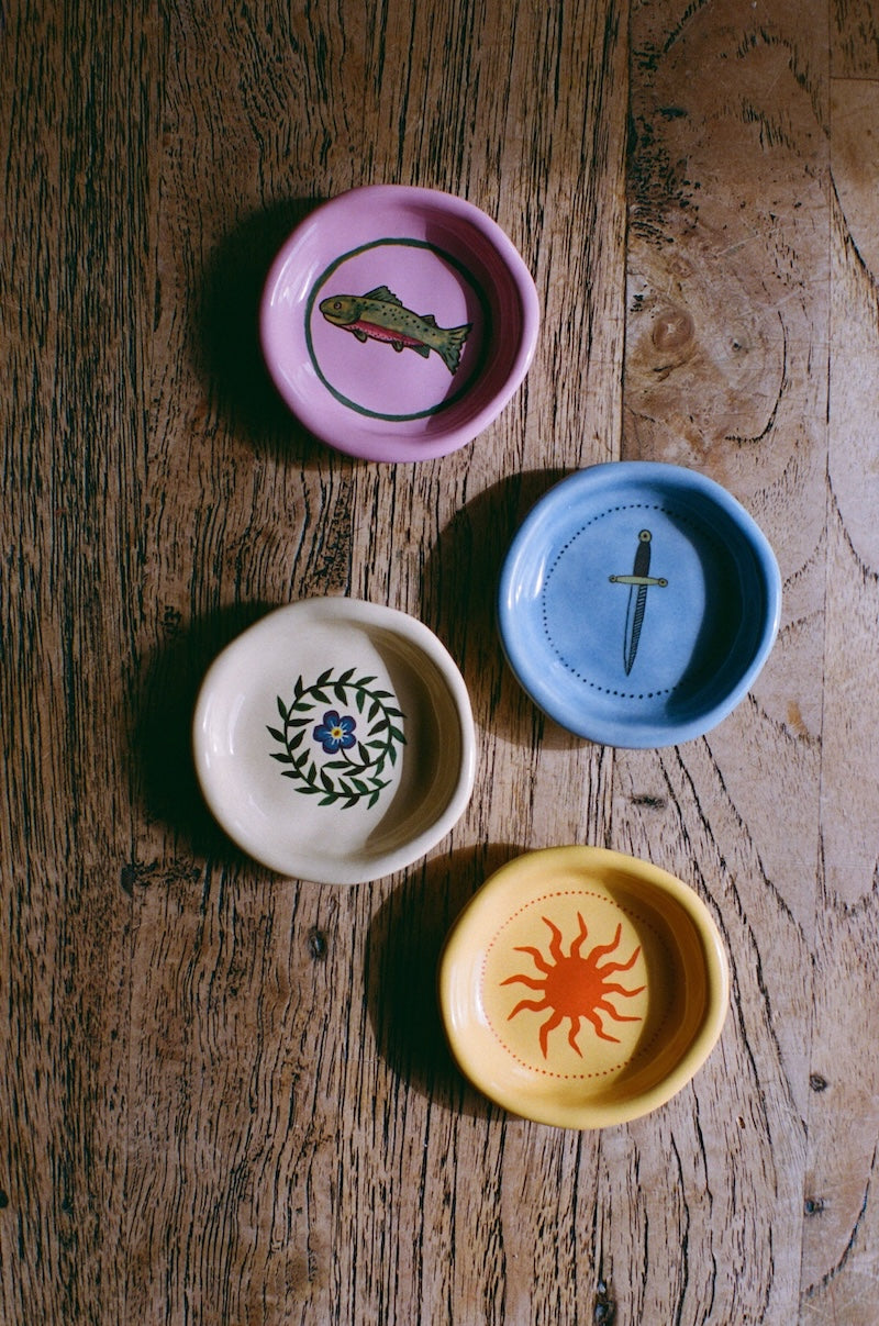 Trinket Dish - Yellow Sunset