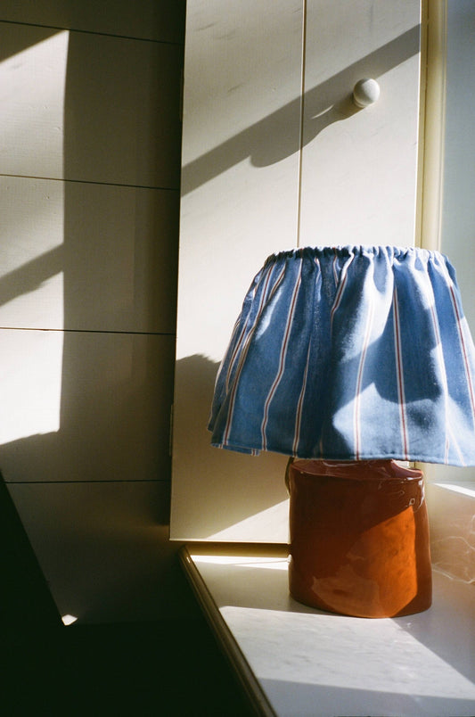 Solis Lamp & Vase - Terra x The Frill Shade - Daisy Denim