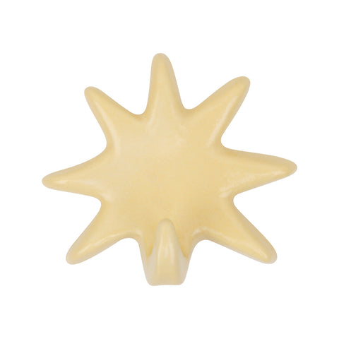 Butter Yellow ceramic wall hook – Handmade by Whimsy Dawn – Stellar Hook