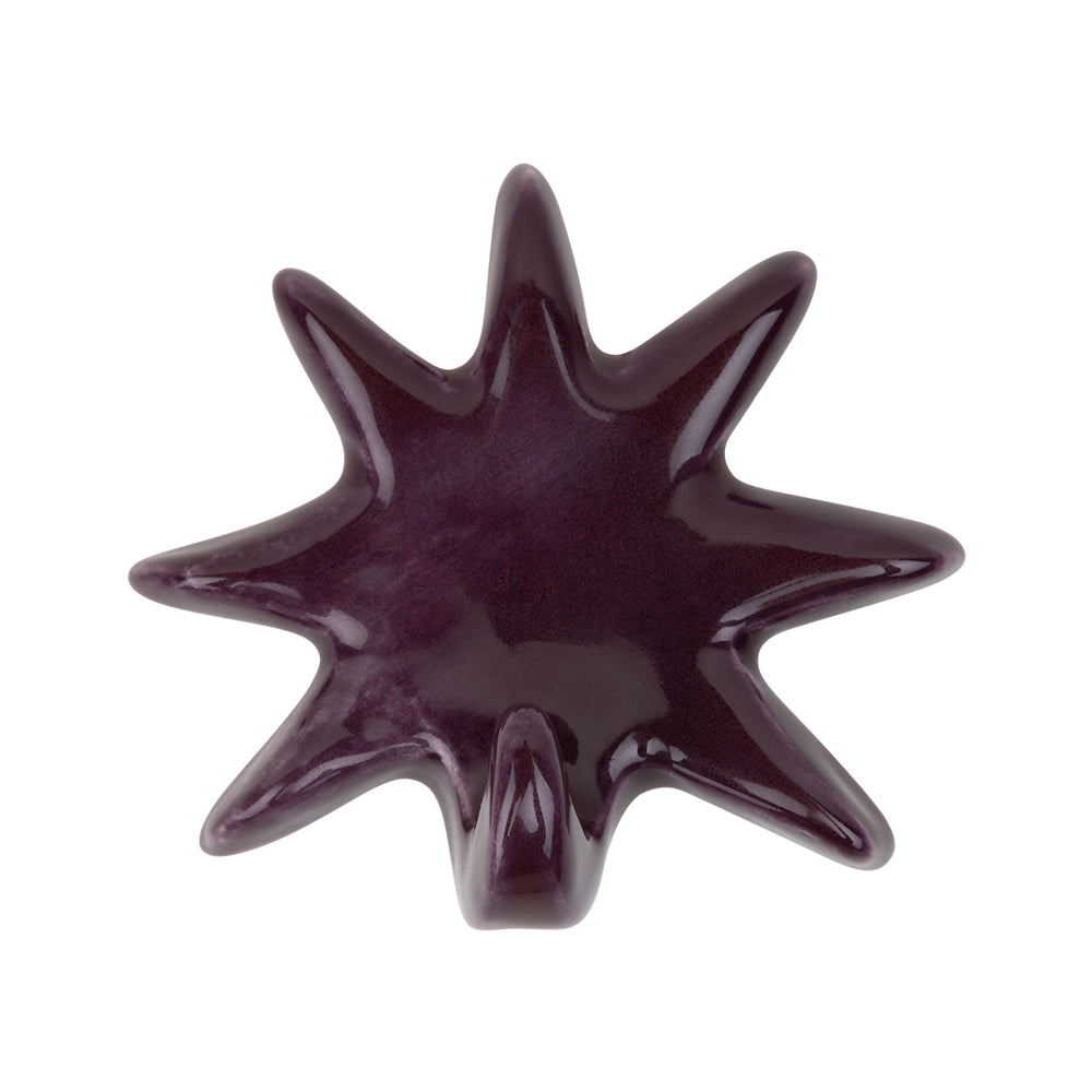 Velvet Fig ceramic wall hook – Handmade by Whimsy Dawn – Stellar Hook