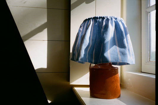 Solis Lamp & Vase - Terra x The Frill Shade - Daisy Denim