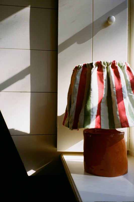 Solis Lamp & Vase - Terra x The Frill Shade - Cosy Stripes