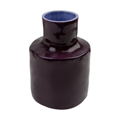 Solis Lamp & Vase - Velvet Fig x The Frill Shade - Blue Bell