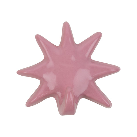 Dusty Pink ceramic wall hook – Handmade by Whimsy Dawn – Stellar Hook