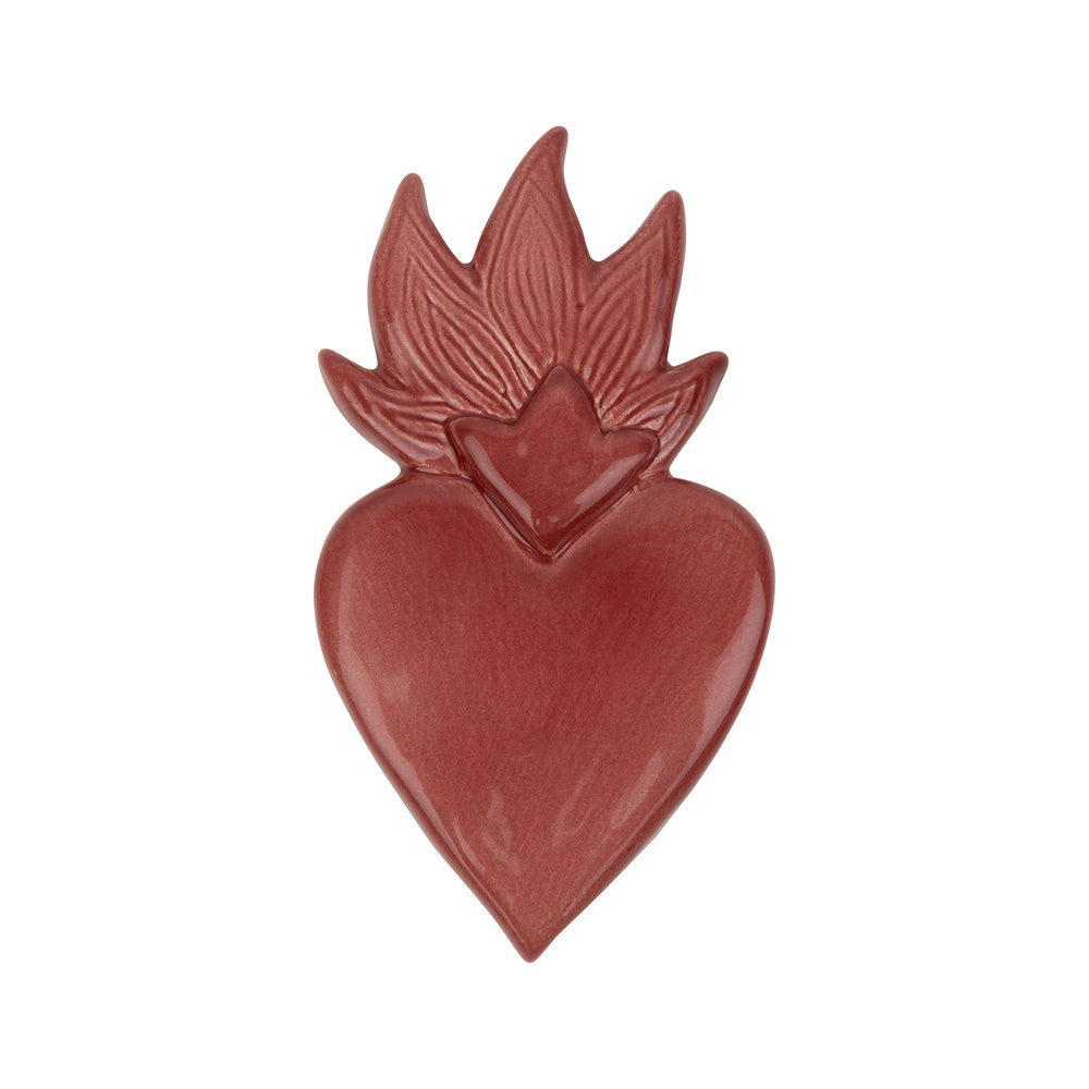 Handmade ceramic wall art – Arcane Flame Cherry Drip