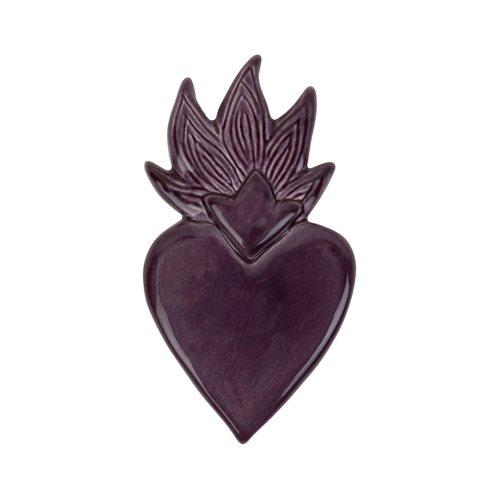 Arcane Flame Velvet Fig handmade ceramic wall art